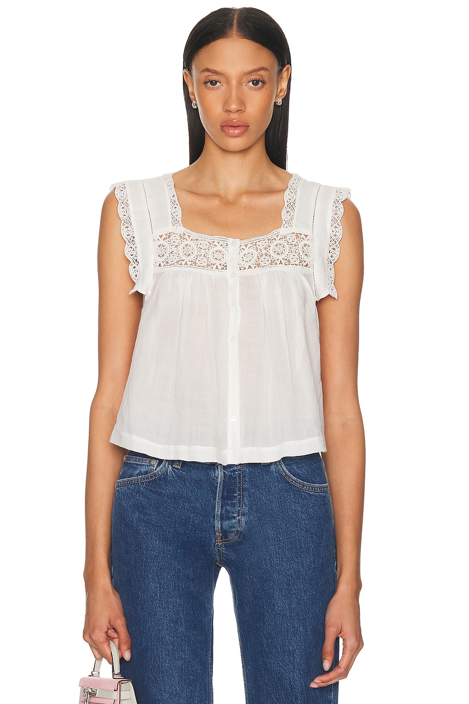 

Mia Embroidered Топ Citizens Of Humanity, White