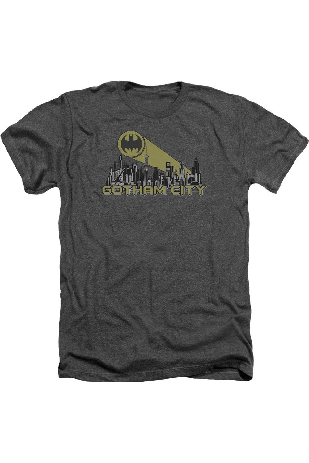 

Футболка Batman Gotham Skyline для взрослых Heather Gildan, цвет charcoal
