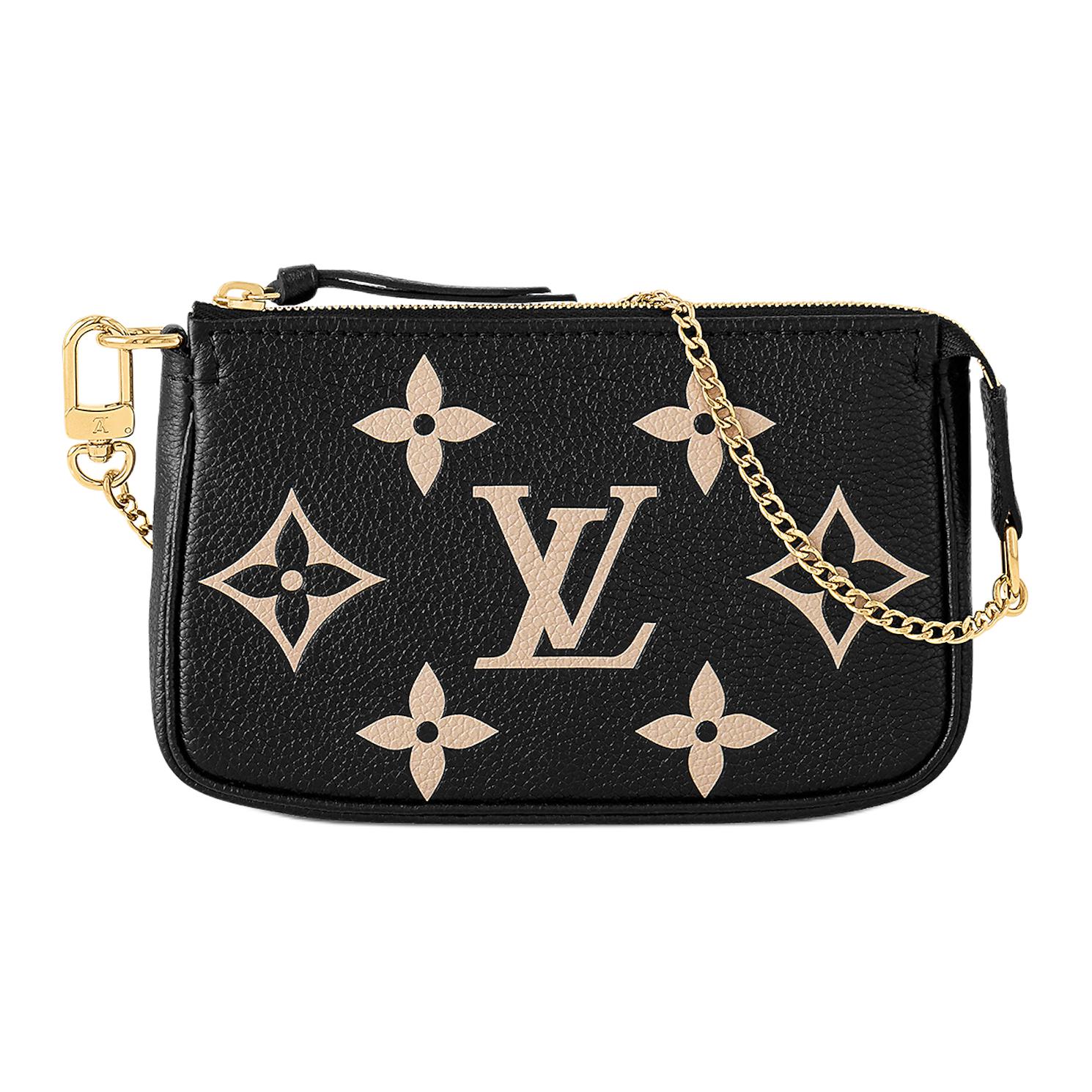 

LOUIS VUITTON Мини-сумочка для аксессуаров черно-бежевая