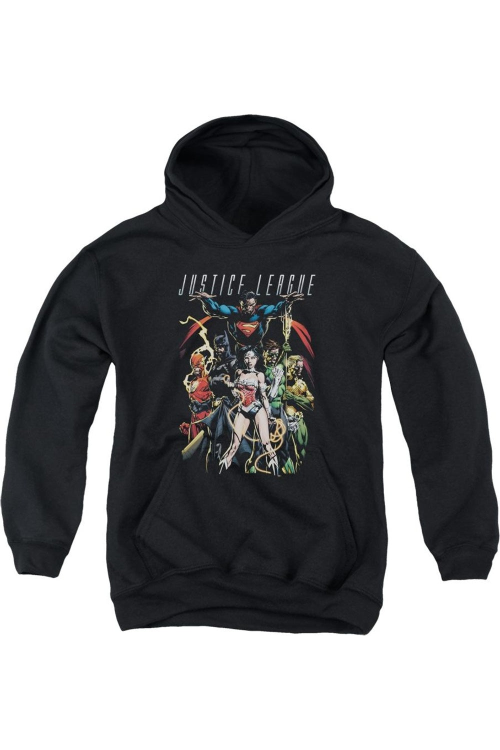 

Толстовка с капюшоном Justice League of America Dark Days Youth Gildan, черный