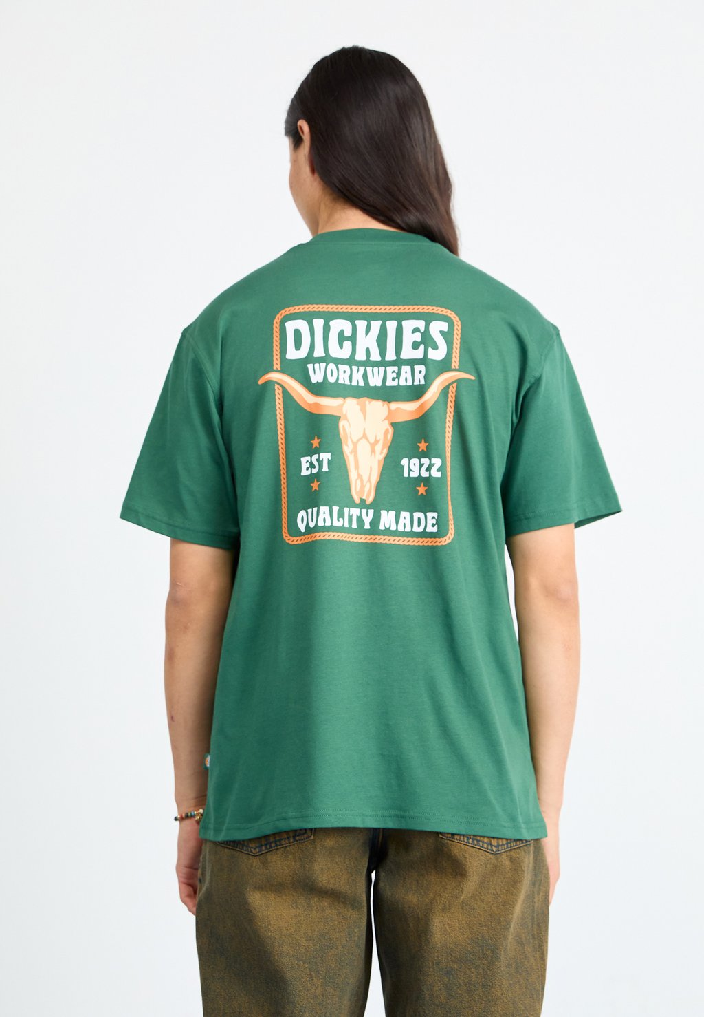 

Футболка с принтом FORT PECK TEE Dickies, темно-зеленый
