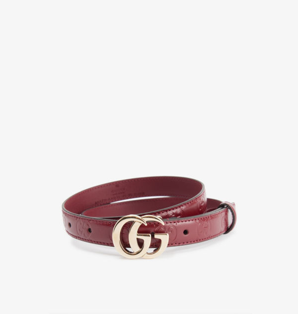 

Ремень из кожи Plutone Gucci, красный