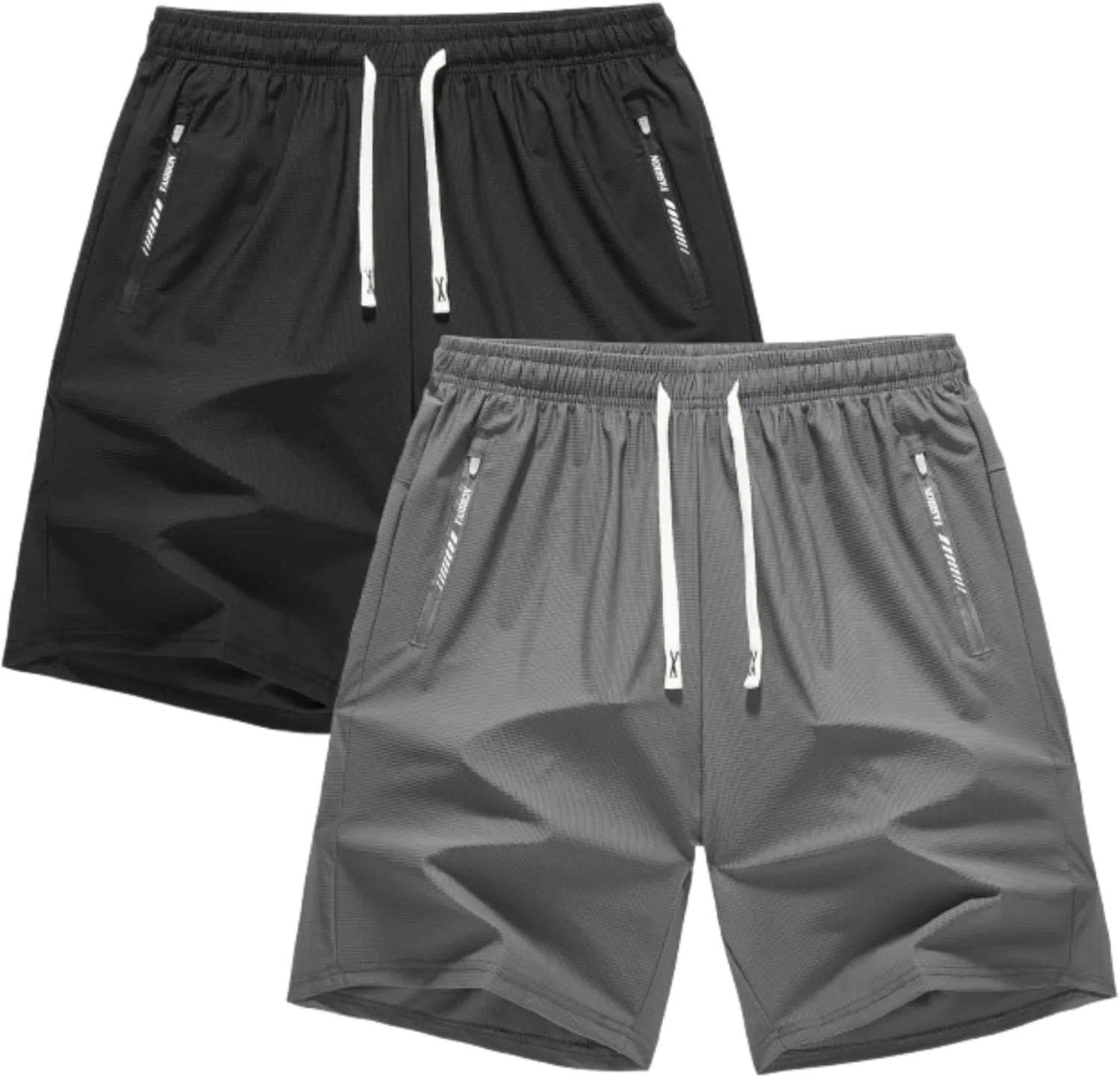 Спортивные шорты для женщин Iced Active Shorts 2 шт, дышащие, быстросохнущие, на завязках, A03 2pc black+grey