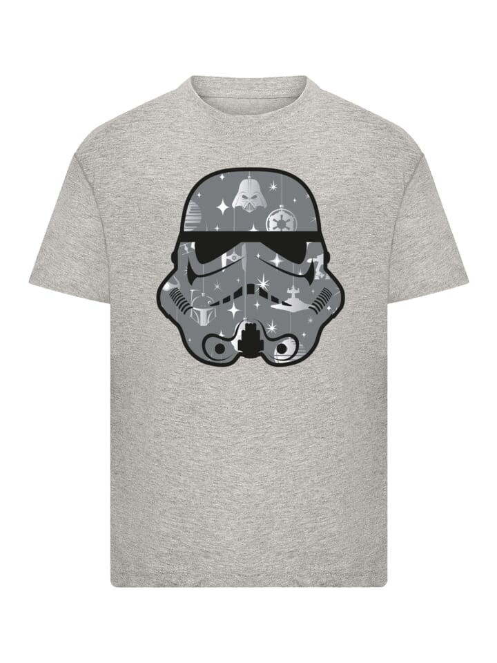 

Футболка F4NT4STIC T-Shirt Star Wars Trooper XMAS, пятнистый серый