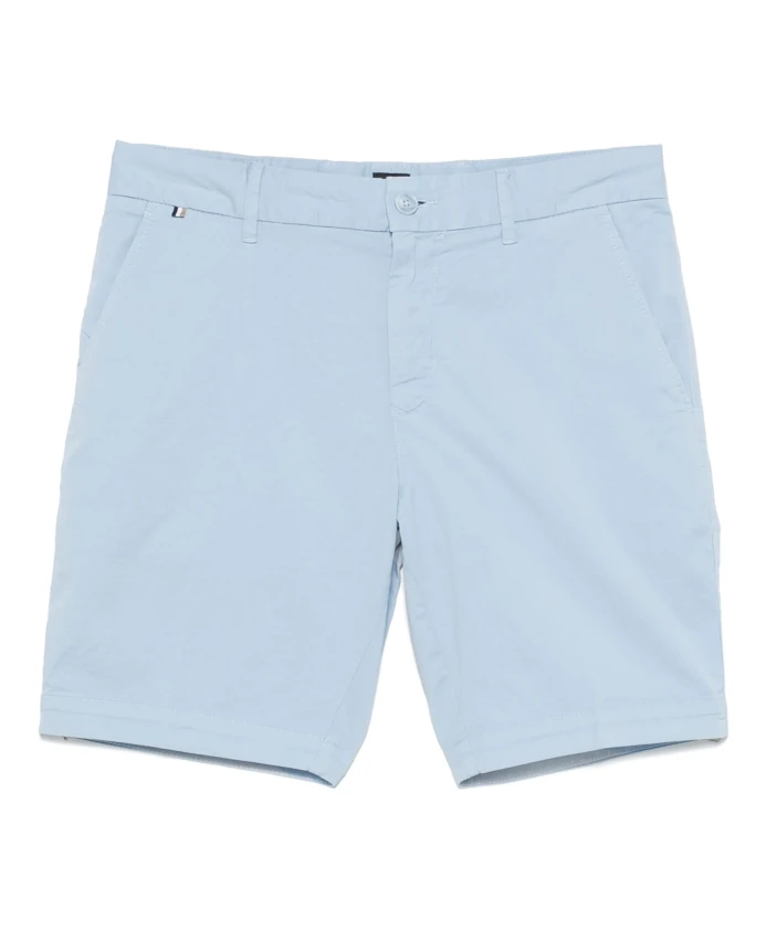 

Шорты из хлопковой саржи облегающего кроя Hugo, синий