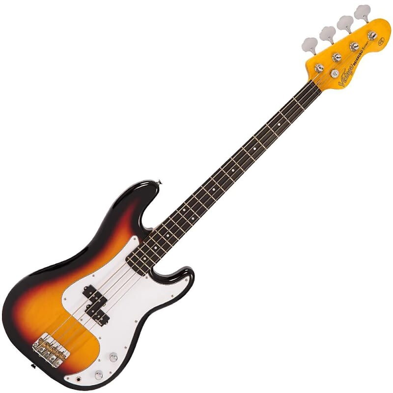 

Басс гитара Vintage Vintage V4SB 4 String Bass 2022 - Sunset Sunburst