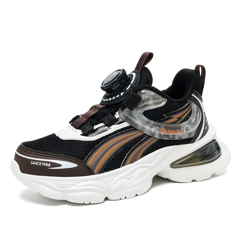 

Детские кроссовки для бега BOBDOG, черный/коричневый