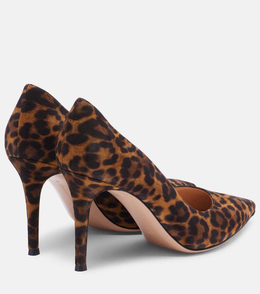 Туфли Gianvito 85 из леопардовой замши Gianvito Rossi, Almond Leopard Print — фото 2