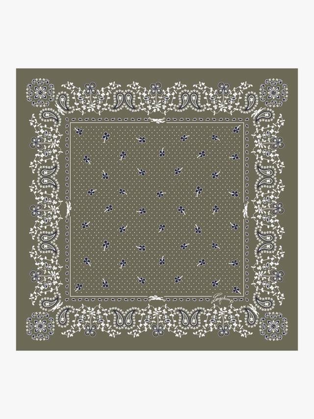 

Шелковый платок-бандана Longchamp, Green