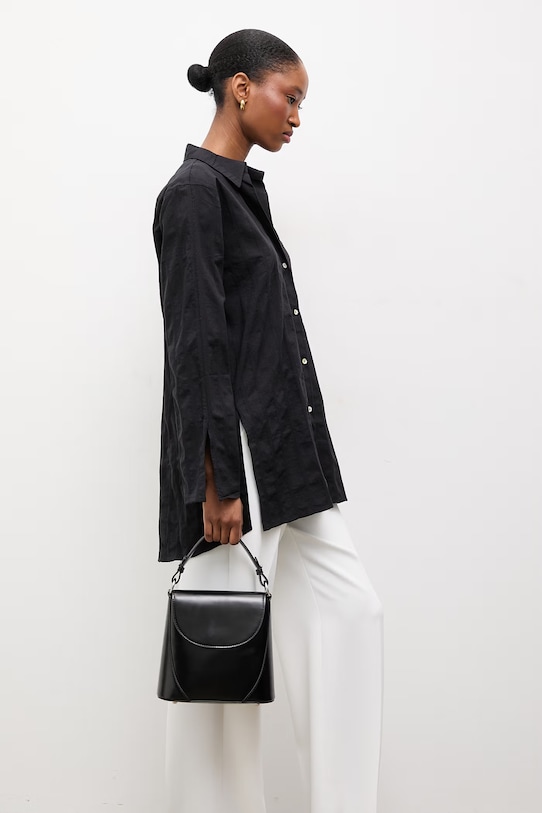 

Хлопковая рубашка Answear.LAB, черный