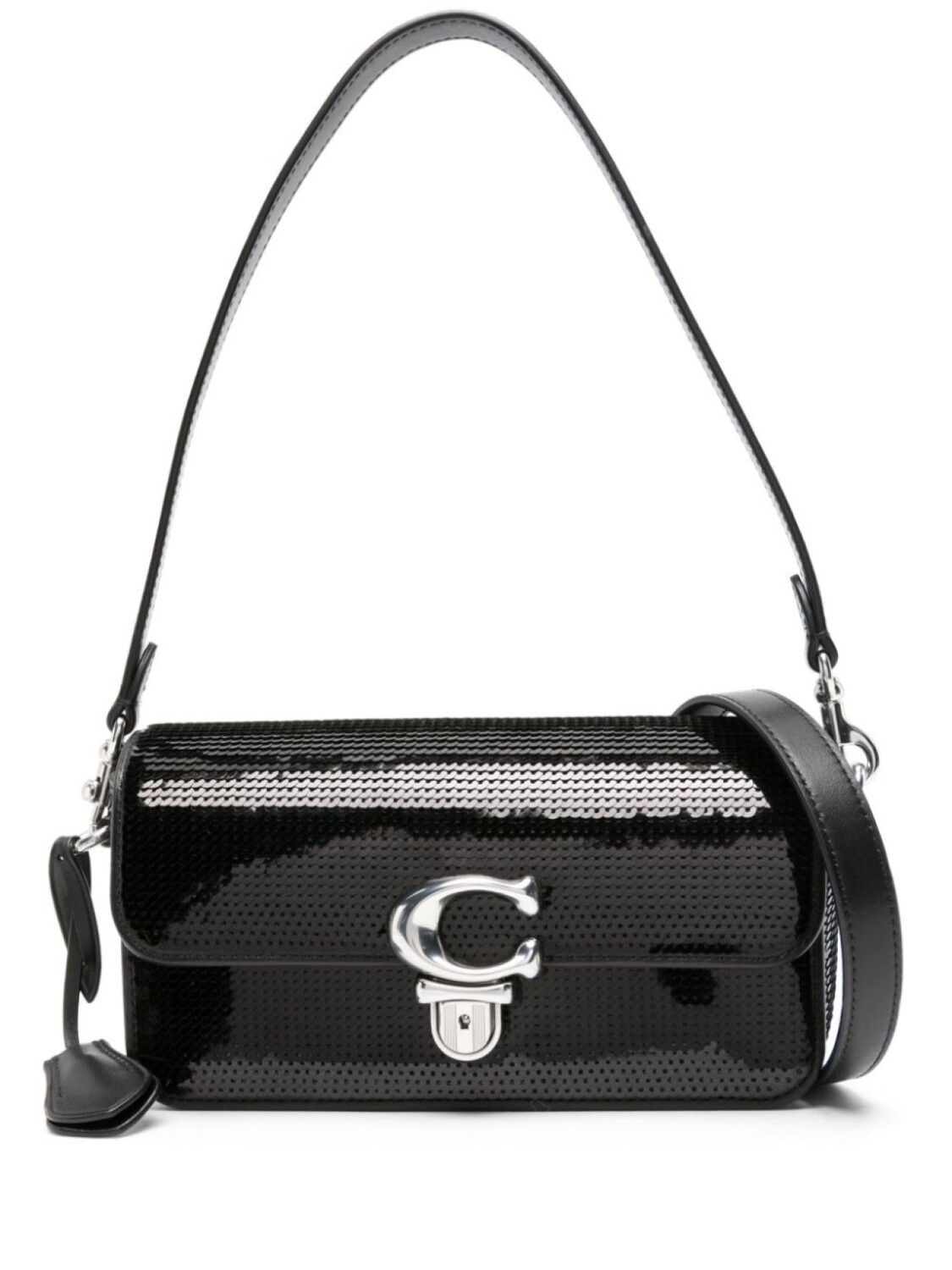 

Сумка на плечо Studio с пайетками Coach, черный