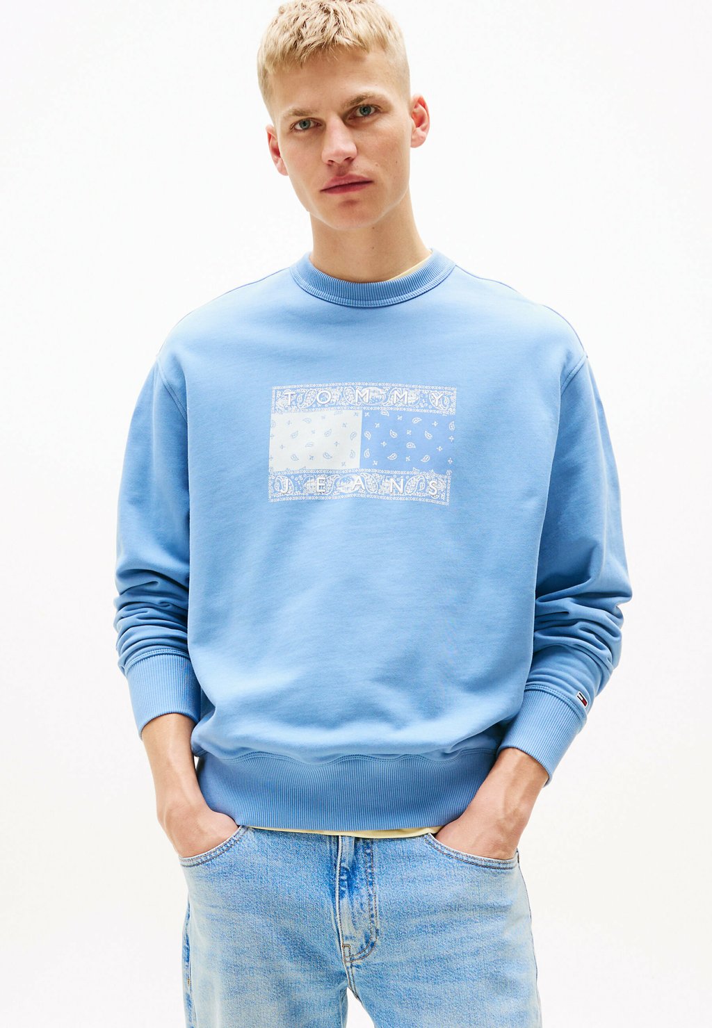 

Толстовка PAISLEY LOGO Tommy Jeans, светло-голубой