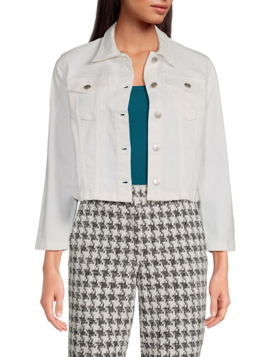 

Укороченная джинсовая куртка Tommy Hilfiger, цвет Bright White