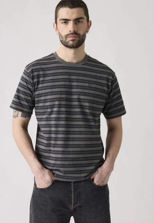 Футболка с винтажным принтом Levi'S, Rheem Overdye Stripe Smoked Pearl Overdye — фото 3