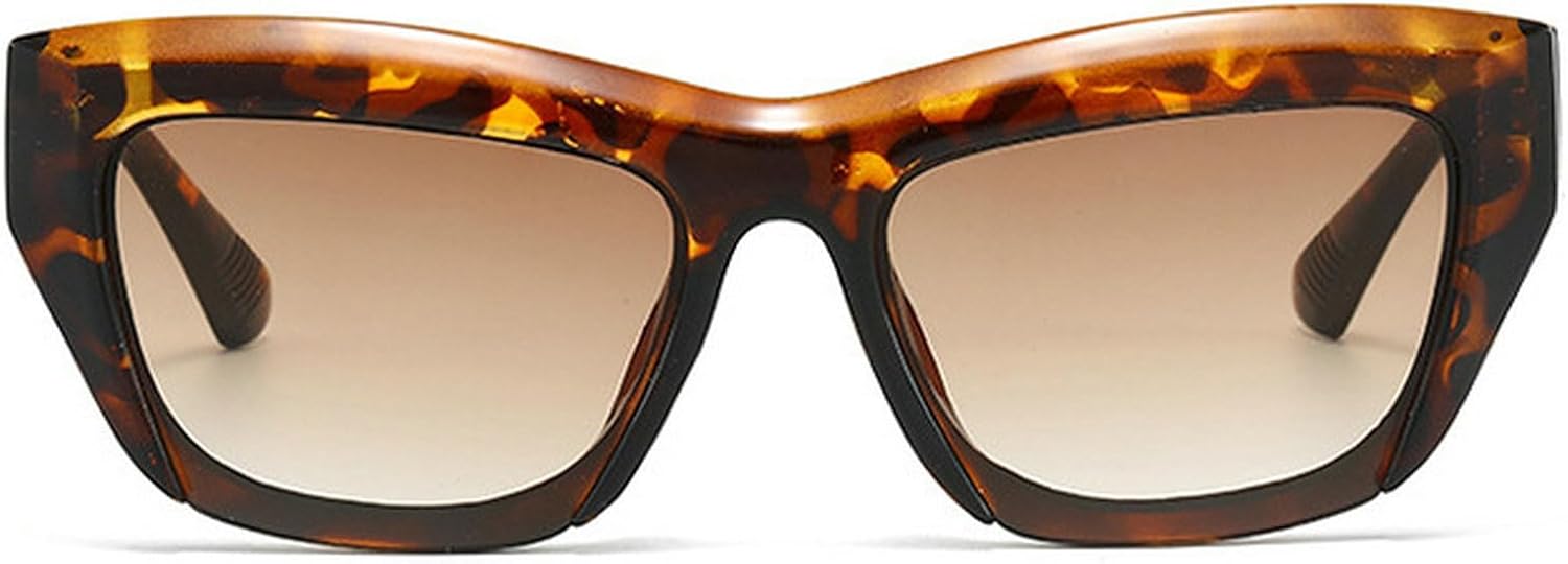 

Большие солнцезащитные очки «кошачий глаз» для женщин, винтажные градиентные очки для активного отдыха, модные женские солнцезащитные очки конфетных цветов mincl, Leopard