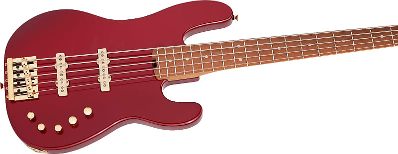 

Басс гитара Pro-Mod San Dimas Bass JJ V, Caramelized Maple Fingerboard, Candy Apple Red