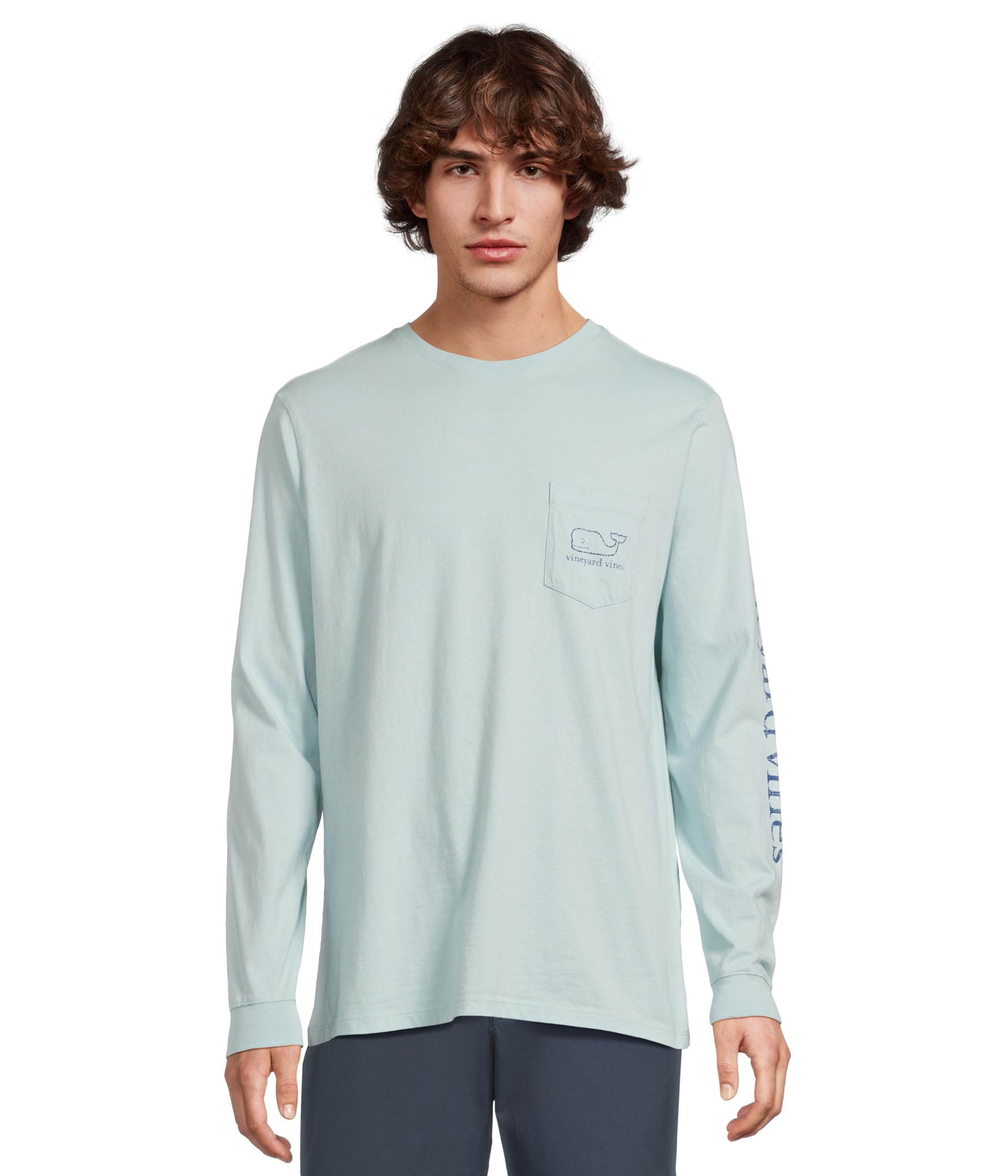 

Футболка Vineyard Vines Long, цвет Aqua Haze