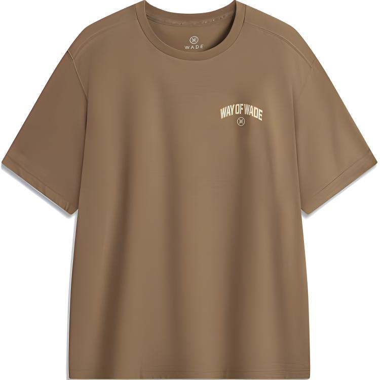 

Футболка LiNing мужская карамельно-коричневая, какао-хаки