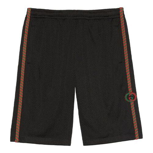 

Шорты men's side mesh shorts black Gucci, черный