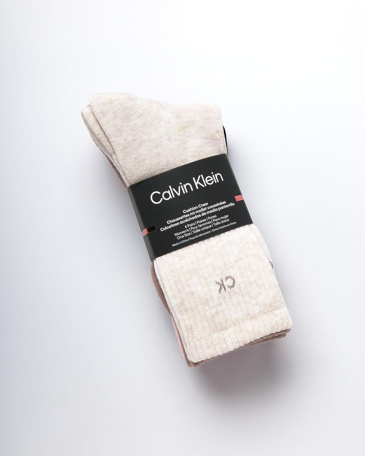 Женские носки Calvin Klein - спортивные носки с мягкой подошвой (4 пары), Beige Assorted — фото 2