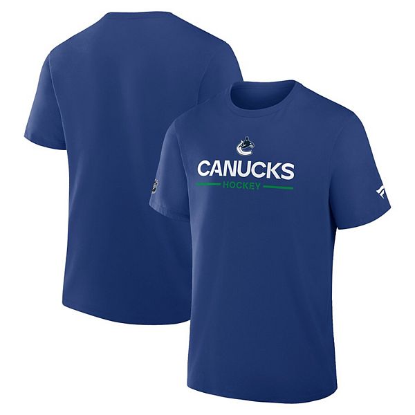 

Мужская синяя футболка Vancouver Canucks Authentic Pro Primary Fanatics