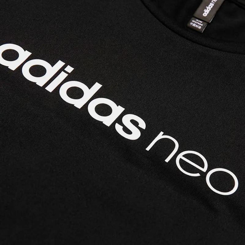 Футболка с коротким рукавом женская черная Adidas Neo — фото 4