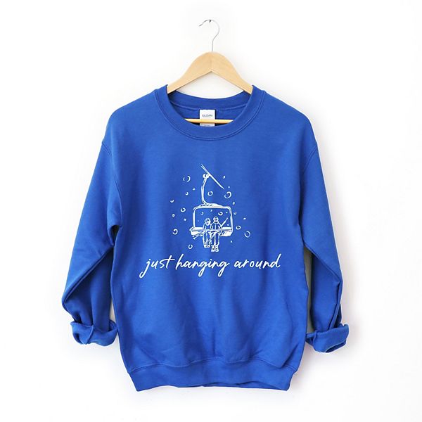 

Футболка с принтом Just hanging around ski lift Simply Sage Market, Royal