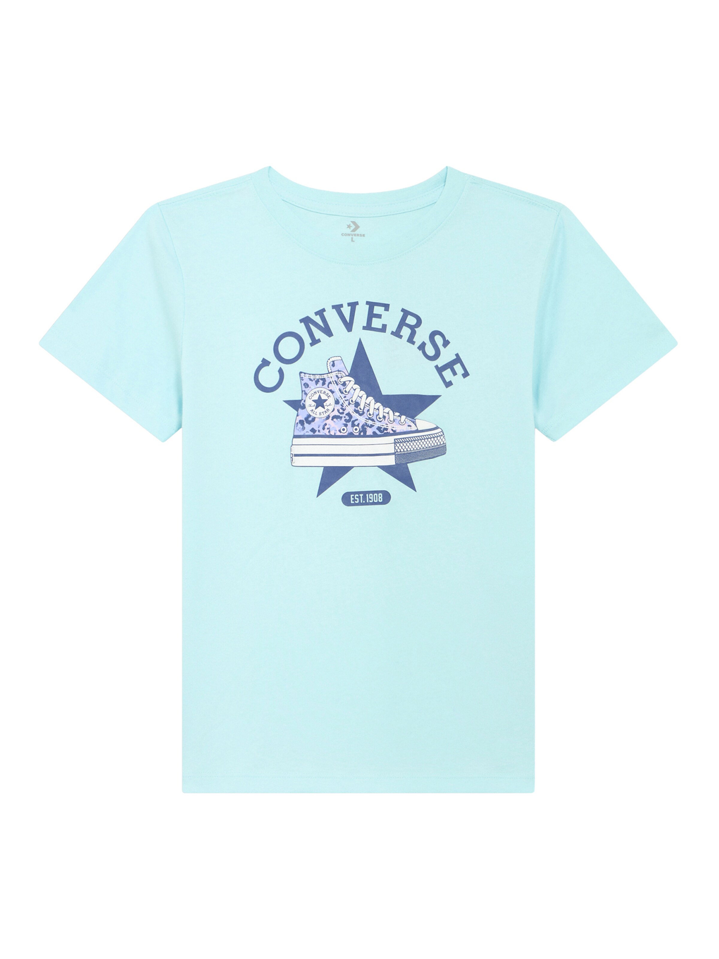 

CONVERSE Футболка 'SNEAKER' в светло-синем и темно-синем цвете