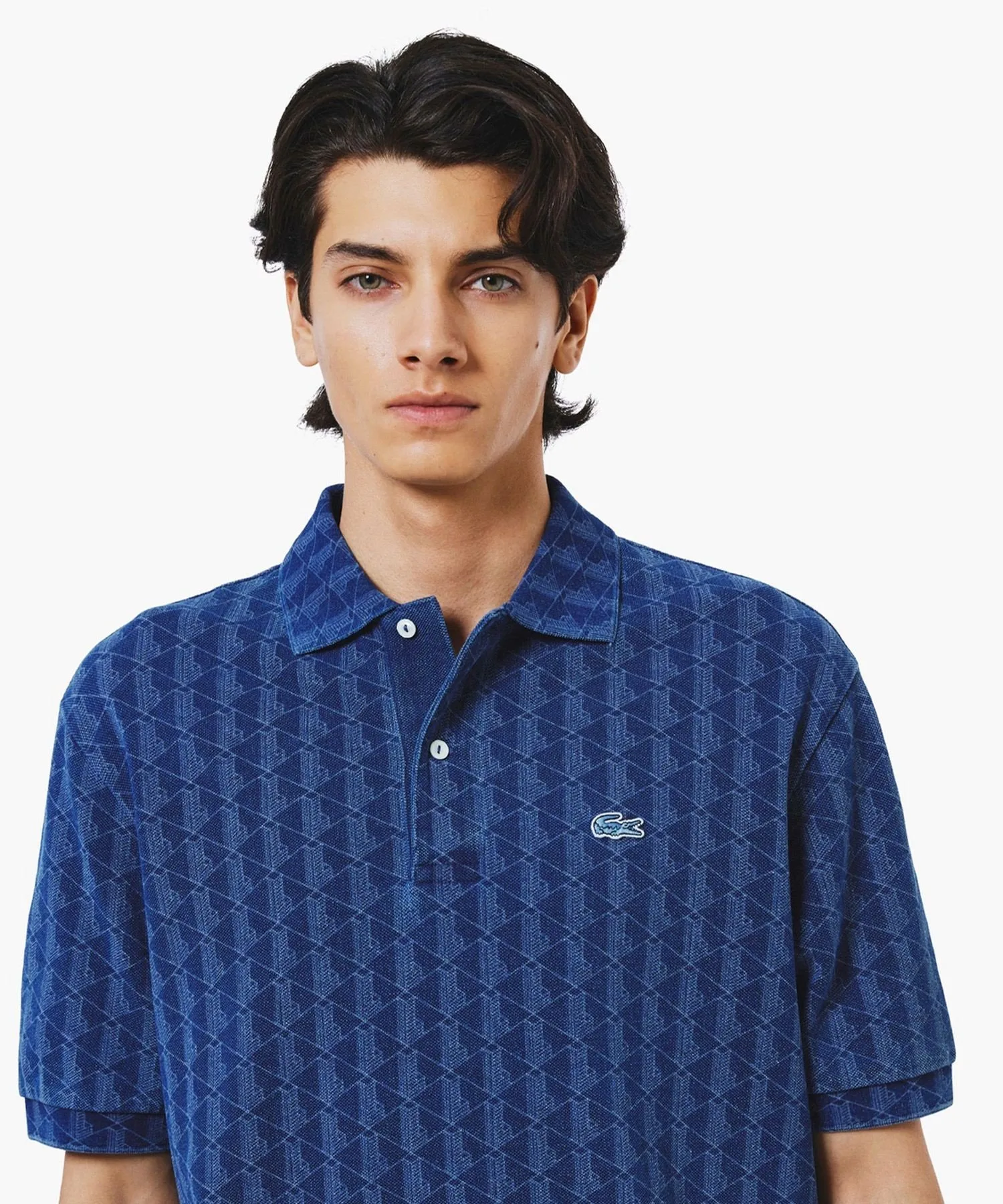 Рубашка-поло LACOSTE Light Indigo Blue — фото 3