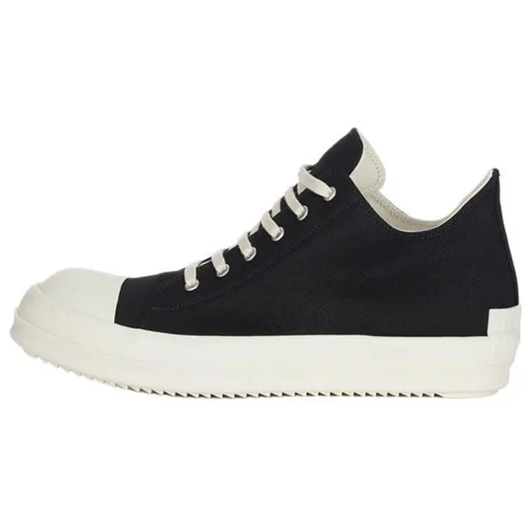 

Портервиль Кроссовки Мид-Топ Канвас Мужские Чёрные Rick Owens DRKSHDW