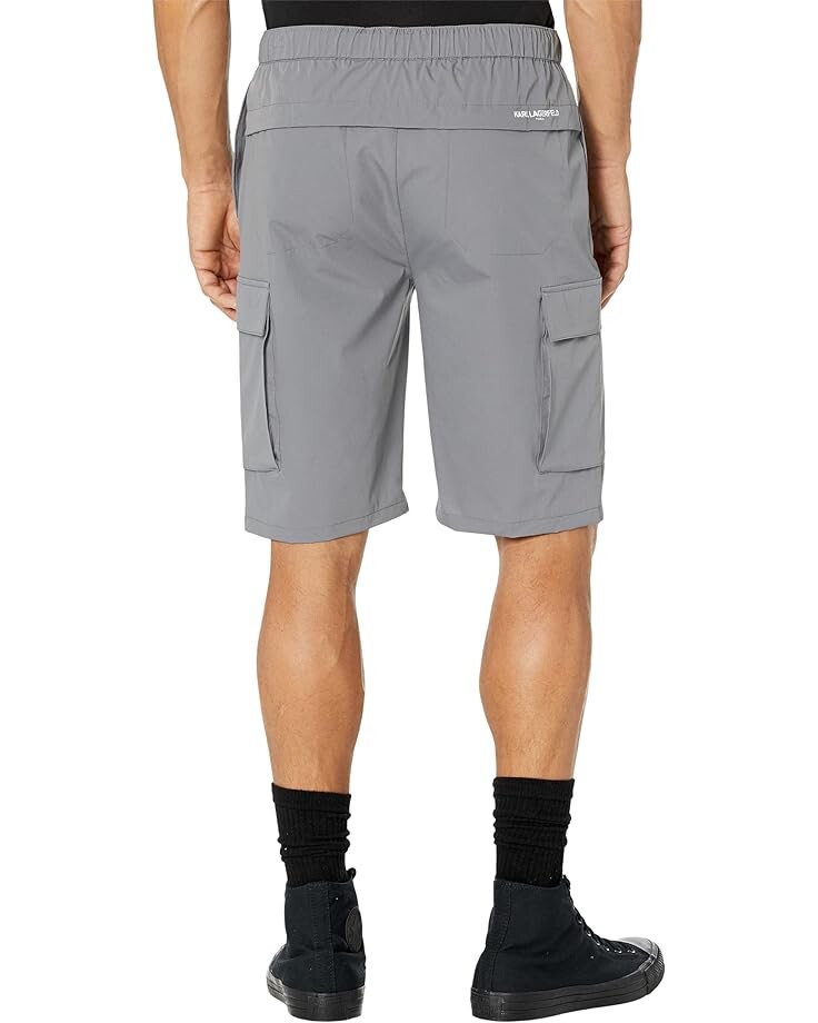 

Шорты Karl Lagerfeld Paris Stretch Nylon Cargo Shorts, серый