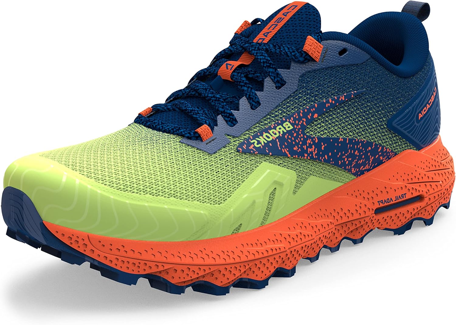 

Мужские кроссовки для трейлового бега Brooks Cascadia 17, синий/зеленый/темно-синий/ярко-зеленый