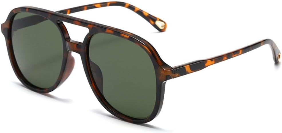 

Модные солнцезащитные очки для женщин в крупной оправе с леопардовым принтом, зеленые очки, трендовые солнцезащитные очки для вождения, защита от ультрафиолета UV400 generic, Leopard Darkgreen