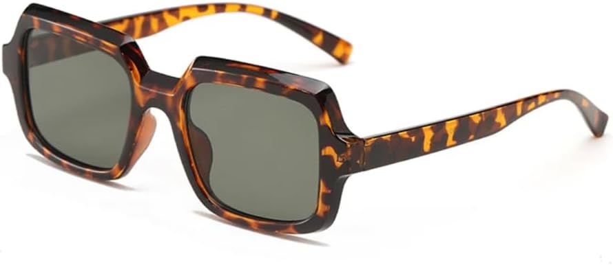 

Ретро-модные солнцезащитные очки для женщин и мужчин, классические винтажные солнцезащитные очки с защитой от УФ-излучения UV400 для активного отдыха SZVVBKK, Leopard Green