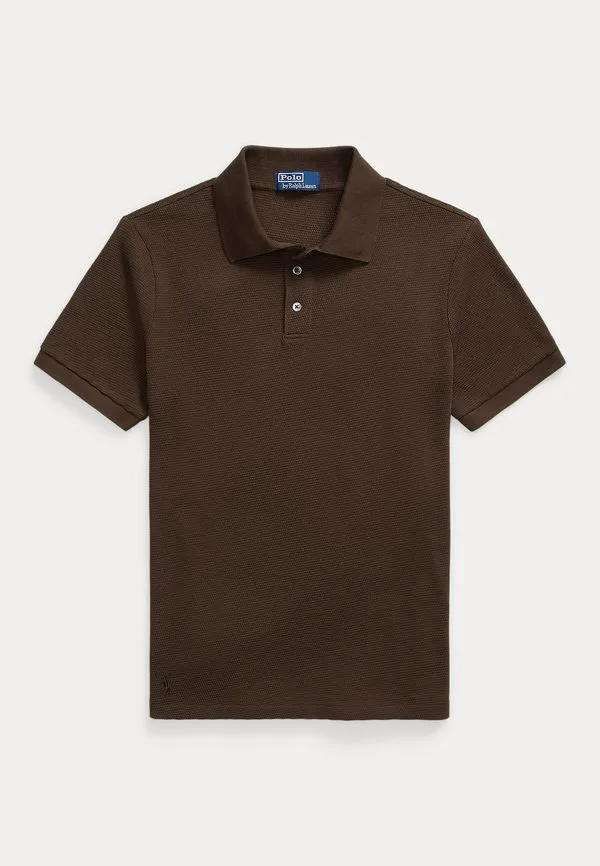 Рубашка-Поло стандартного кроя с текстурированной поверхностью Polo Ralph Lauren, Nutmeg Brown — фото 4