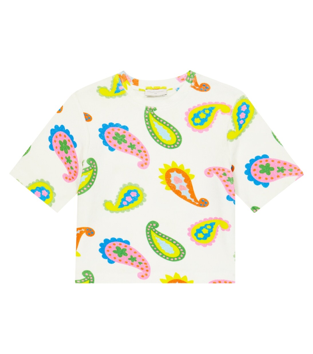 

Хлопковый топ с принтом Stella McCartney Kids, белый