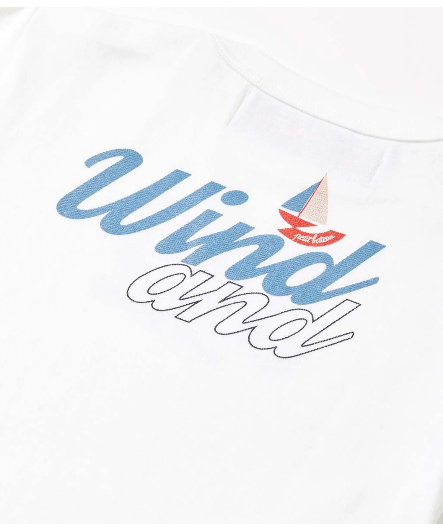 Детская футболка с принтом PETIT BATEAU WIND AND SEA розовая — фото 4