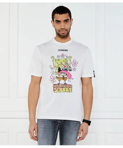

Футболка «Айсберг x Спанч Боб» Regular fit Iceberg, белый