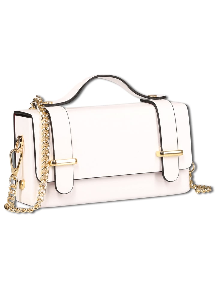 

Кожаная сумка Toscanto, белая, примерно 19 см