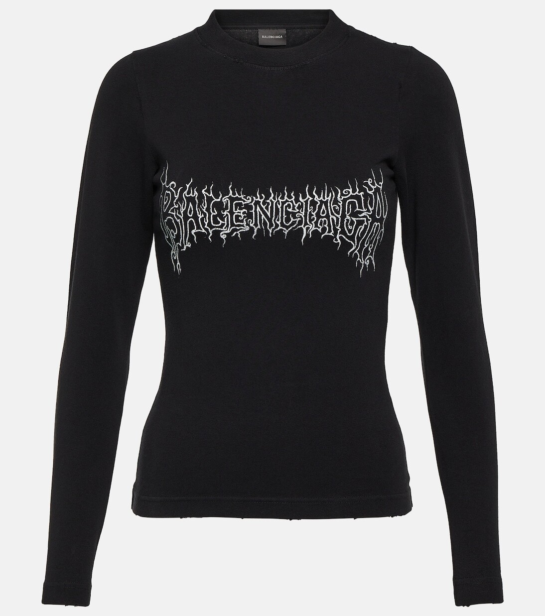 

Футболка из хлопкового джерси Balenciaga, черный