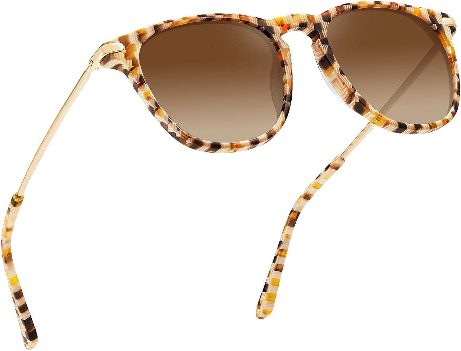 

Солнцезащитные очки CARFIA Retro, легкие, поляризованные, для женщин, с защитой от УФ-излучения, квадратной формы, для активного отдыха и вождения, модель CA32R, 4-0. Brown Checkers Frame Gradient Brown Lens