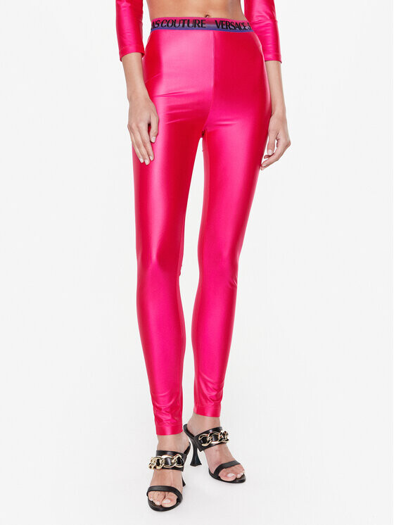 

Леггинсы узкого кроя Versace Jeans Couture, розовый