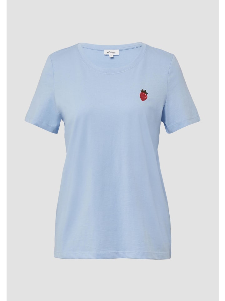 

Футболка 50D3_светло-голубая s.Oliver, Синий, Футболка 50D3_светло-голубая s.Oliver