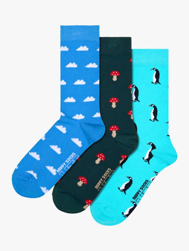 

Носки happy socks lite с пингвинами HS Lite, разноцветный