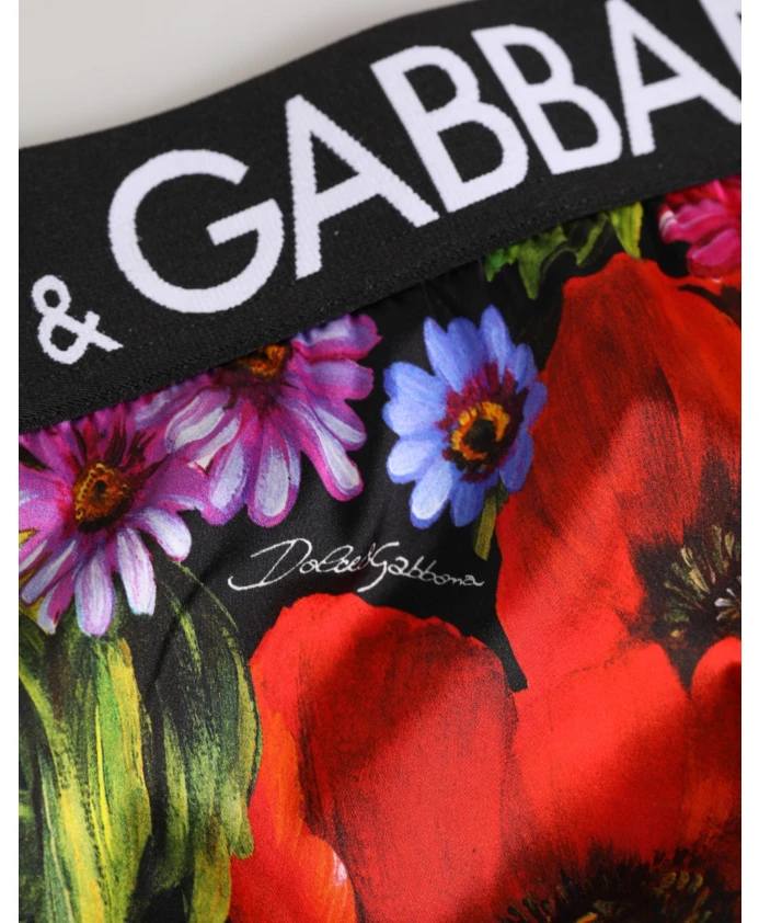 Трусы с высокой талией и цветочным узором Dolce & Gabbana, мультиколор — фото 2
