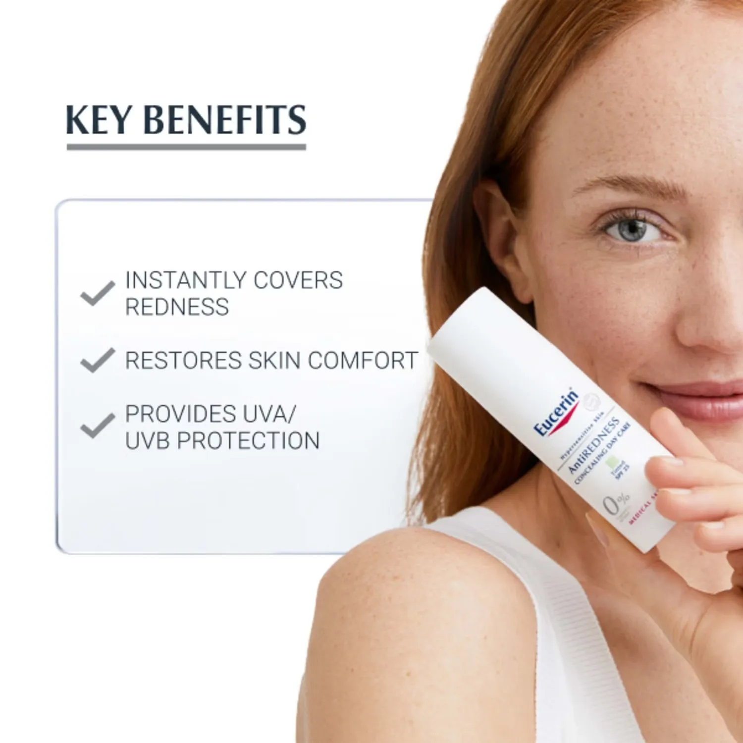 Маска для лица Eucerin — Дневной маскирующий против покраснений SPF25, тонированный, 50 мл — фото 2