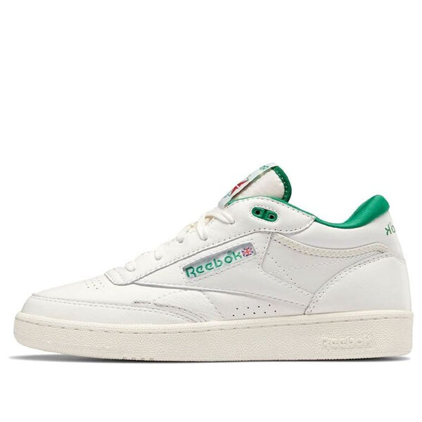 

Кроссовки club c mid 2 vintage 'chalk glen green' Reebok, белый