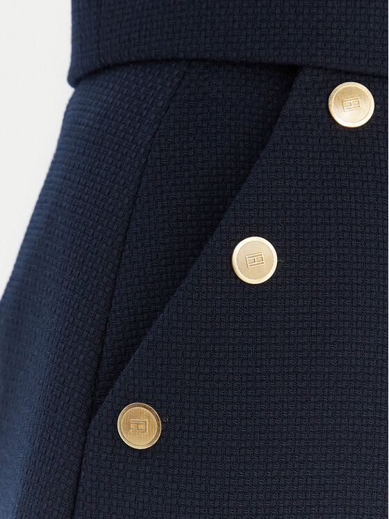 Юбка-трапеция regular fit WW0WW49474 Tommy Hilfiger, синий — фото 4