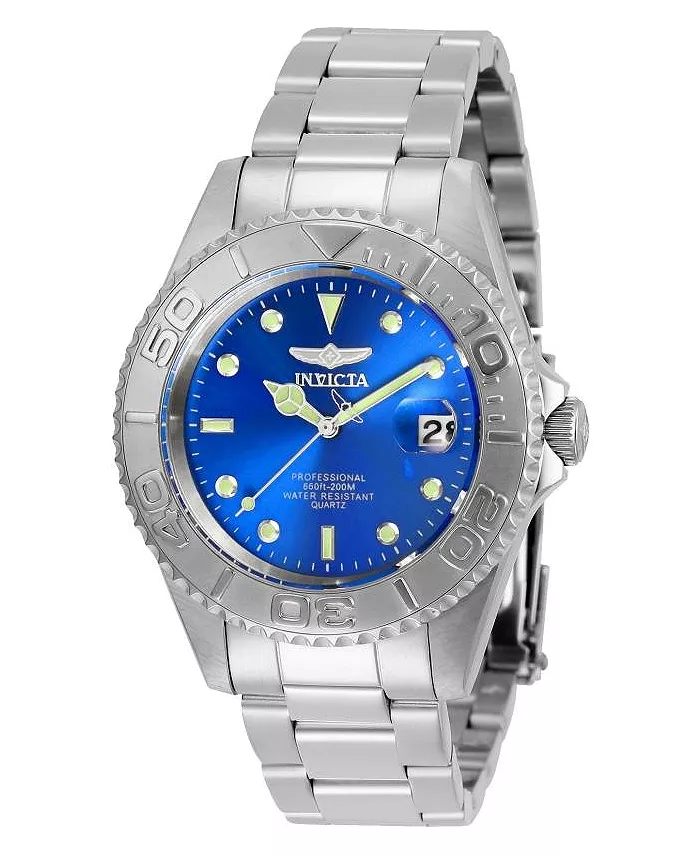 

Мужские часы Pro Diver Quartz 3 Hand Blue Dial 29938 Invicta, серебряный