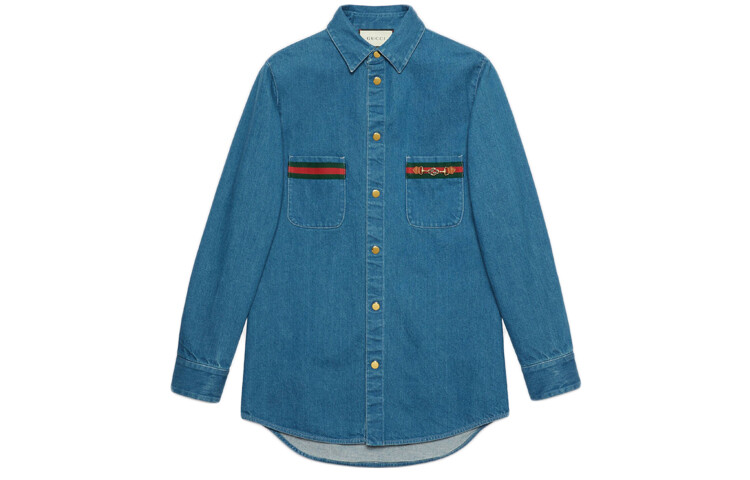 

Мужская рубашка Gucci, синий